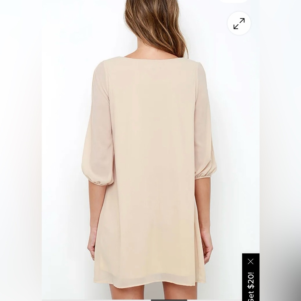 Lulu's Cream Mini Dress - Picture 4 of 9